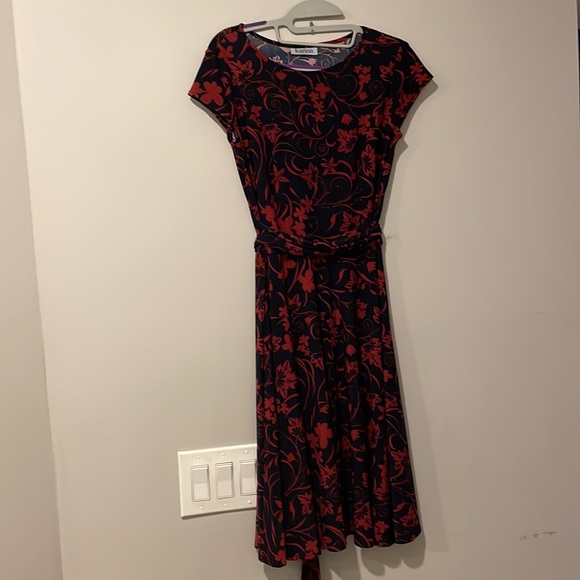 Karina dress, small,  dark red and black ( maybe navy) - Picture 1 of 3